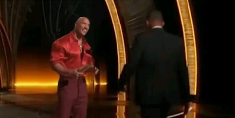 Will Smith slaps The Rock