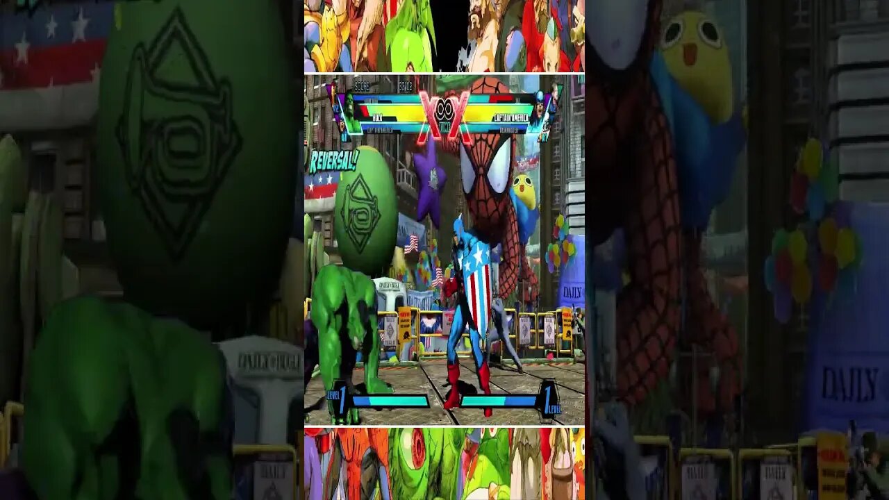 Captain America & Hulk VS Captain America & Jill & Task Master I mvc3 #shorts #short #shortvideo