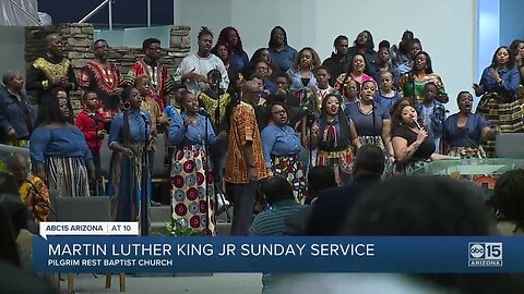 Valley church holds service to reflect history behind Martin Luther King Jr. Day