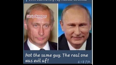 The Real Putin Hardly In Public-Massive Evil- And Was Executed 15 Yrs Ago. Life is an Illusion