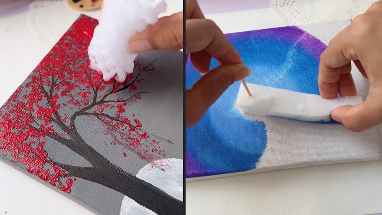 🎨 Fun & Easy Drawing Hacks for When You're Bored! | Beginner’s Painting Tutorial 🖌️