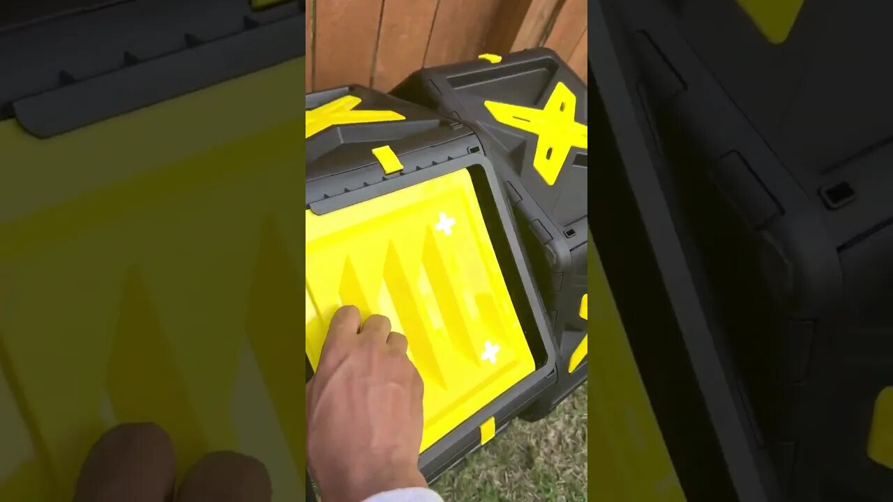 unboxing compost Tumbler from Amazon assembly with Rock Mercury