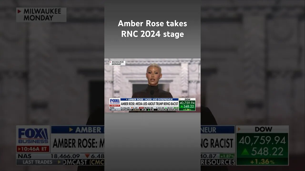 Amber Rose in RNC speech: The media lied about Trump being racist