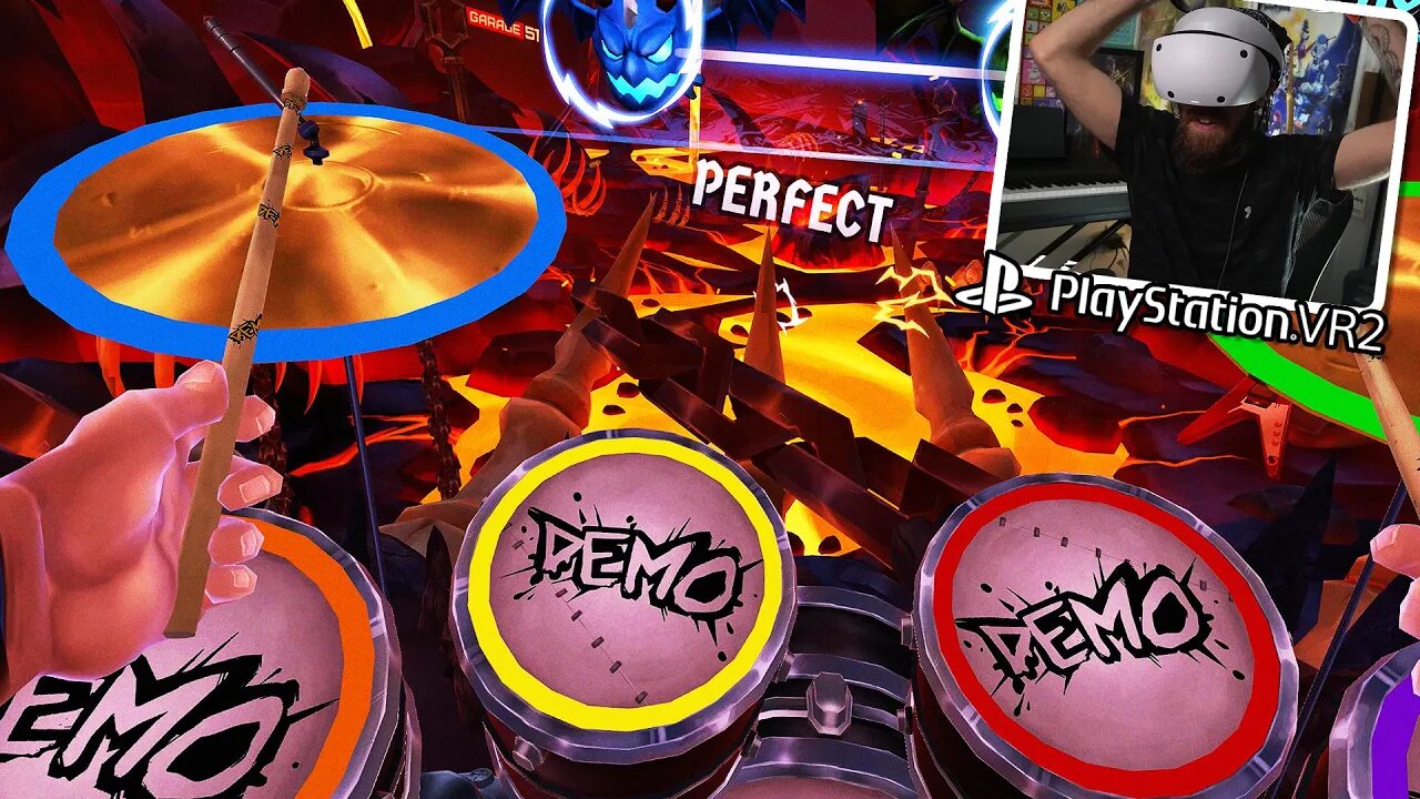 This Is Basically Rock Band Drums but on PS VR2 (Drums Rock)!