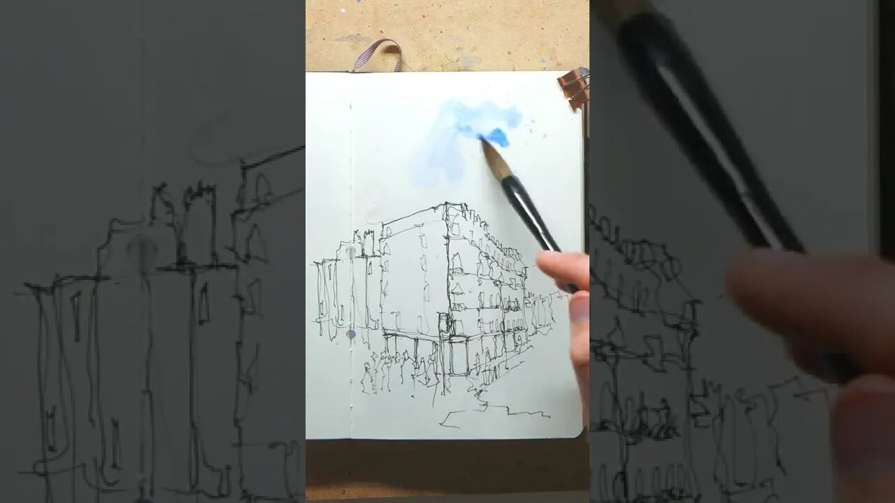 Semi Abstract Loose Architecture Sketching - Urban Sketch Tutorials