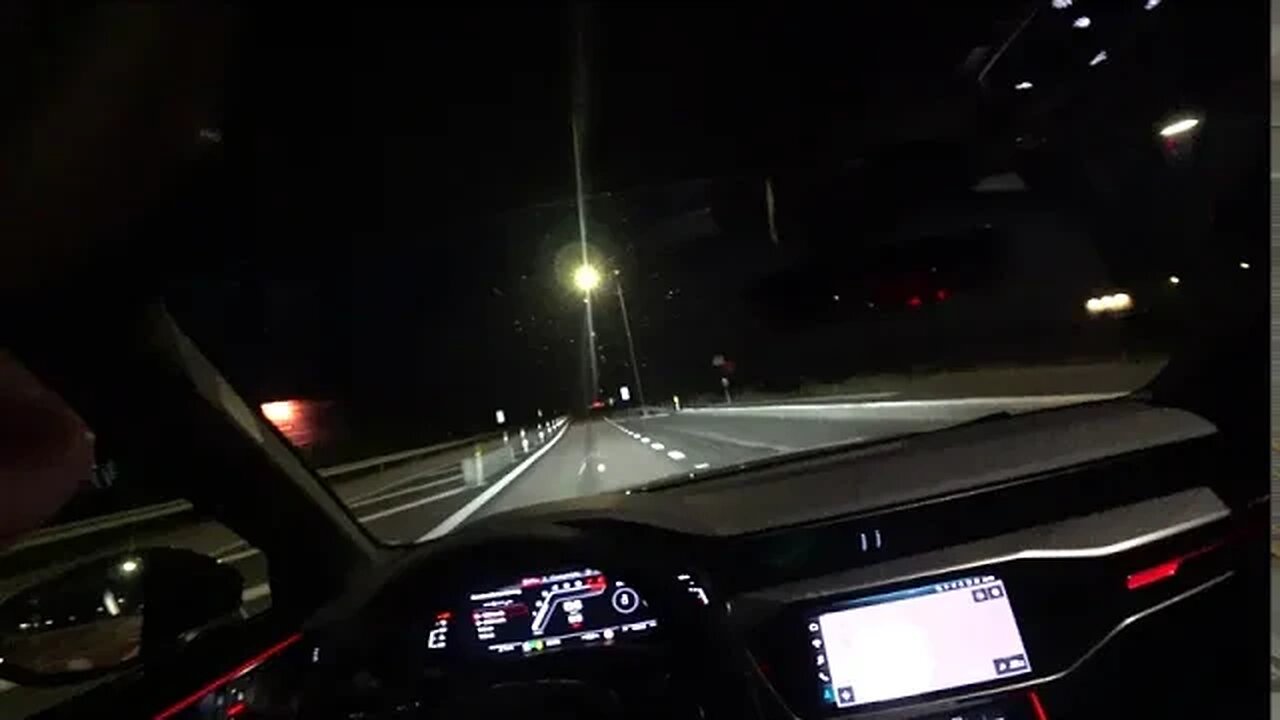 [4k] NIGHT POV Audi RS6 Avant C8 LASER lights. BEST familycar?