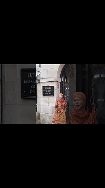 The horse gets the thumbs up #horseguardsparade