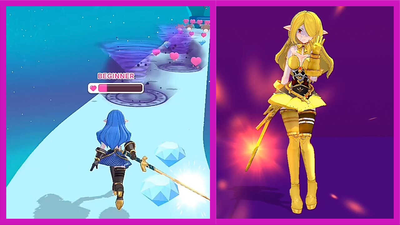 Magical Girl Run 21-22 💓New Game 🔮 #mobilegames All Levels 3D Game Gameplay (iOS & Android)