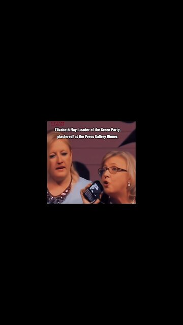 ELIZABETH MAY : DRUNK AT SPEECH