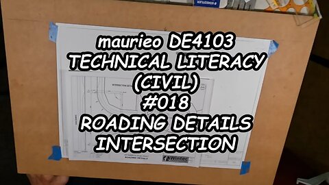 maurieo DE 4103 TECHNICAL LITERACY CIVIL #018 ROADING DETAILS INTERSECTION