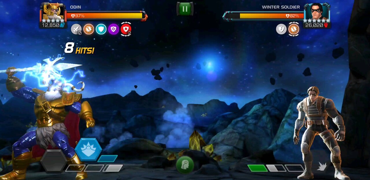 Mcoc, Odin vs Winter Soldier....no contest