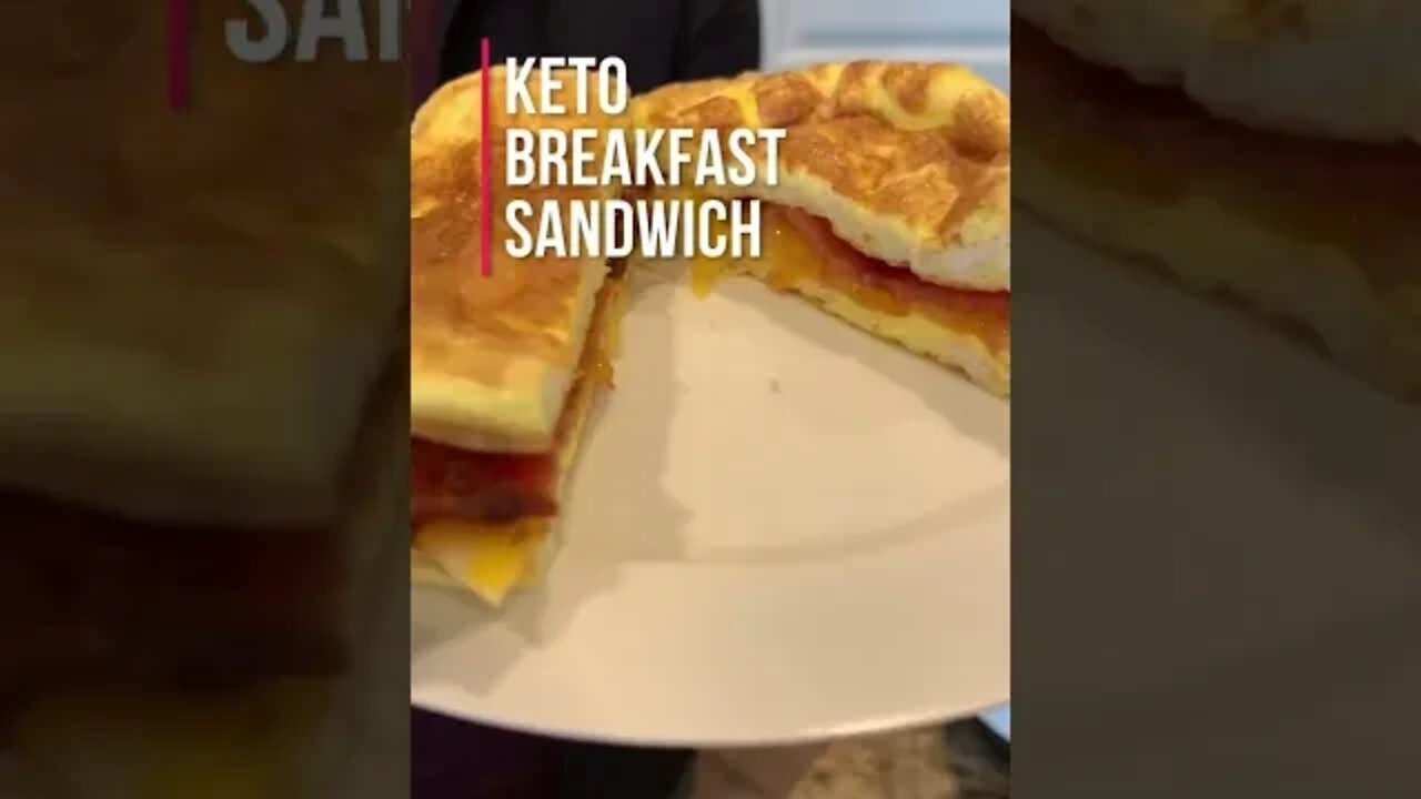 Simple Keto Breakfast Sandwich #shorts