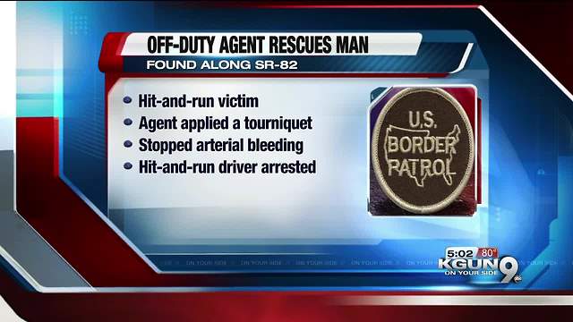 Border Patrol agent rescues hit-and-run victim