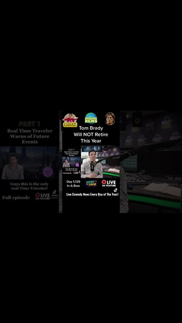 Tom Brady Will NOT Retire This Season: Live Comedy News Daily #shorts