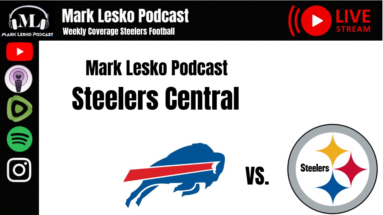 Steelers vs. Bills pregame || Mark Lesko Podcast #steelers #nfl