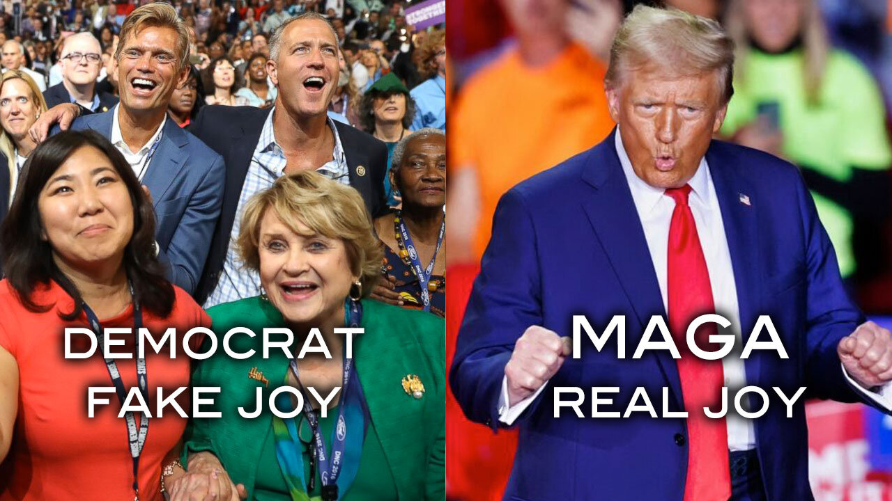 Democrat Fake Joy - - MAGA Real Joy