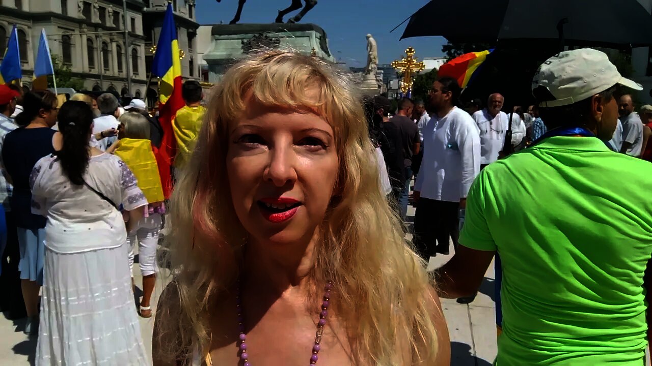 Un cetățean francez la marșul normalitatii