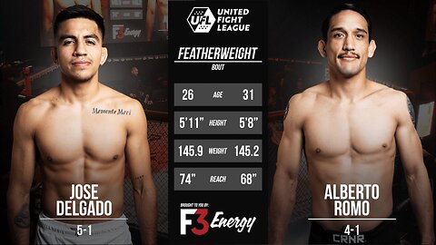 Jose Delgado vs Alberto Romo | UFL 4