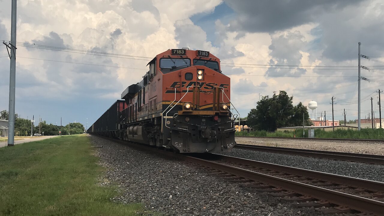 BNSF Empty coal train 2 Rosenberg Texas 8/15/21