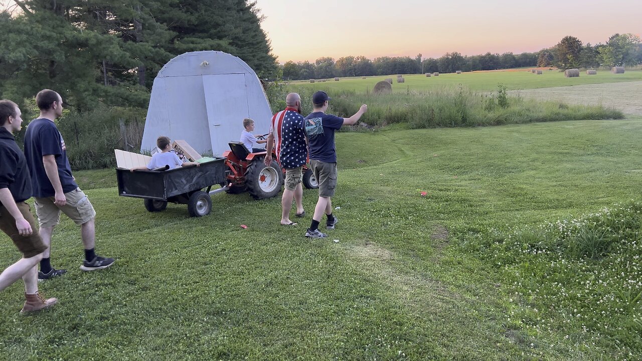 Fulton Driving the Tractor