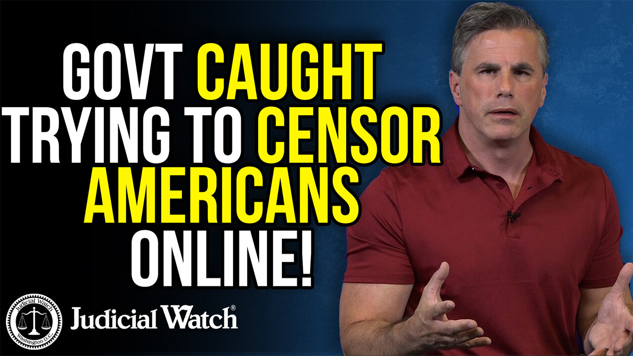 Govt CAUGHT Trying to Censor Americans Online!