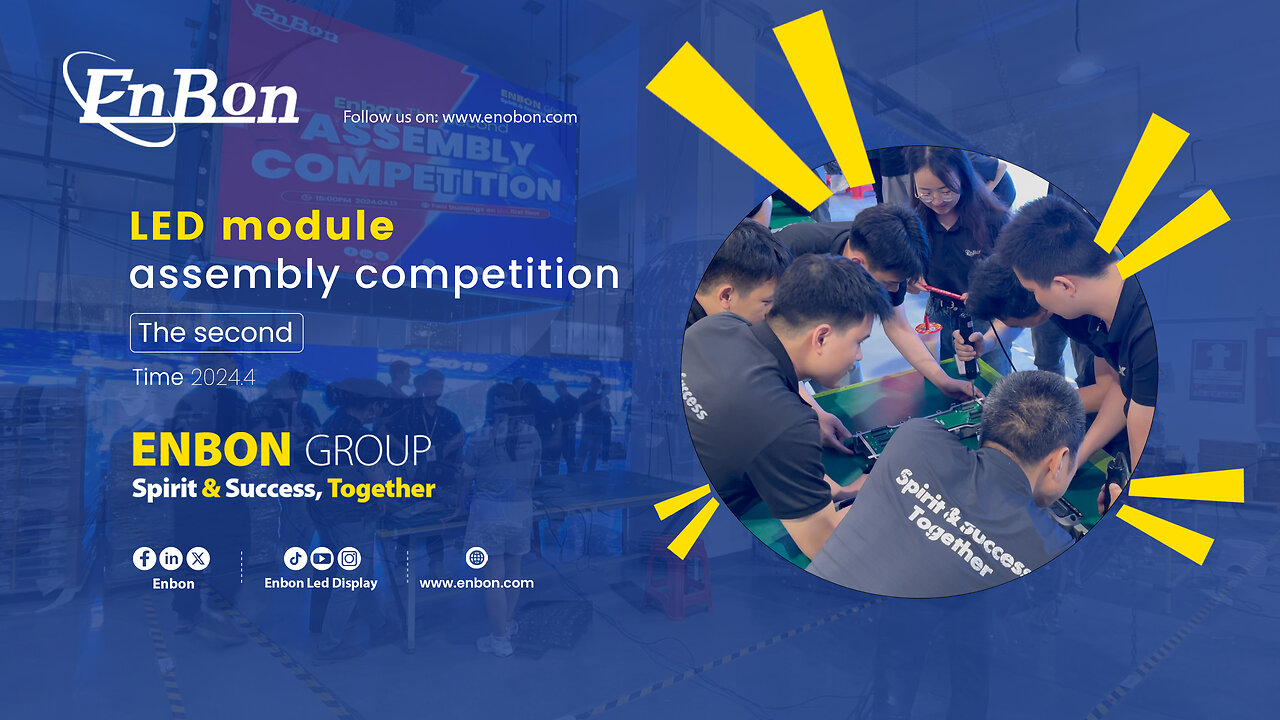 The second LED module assembly competition is comming