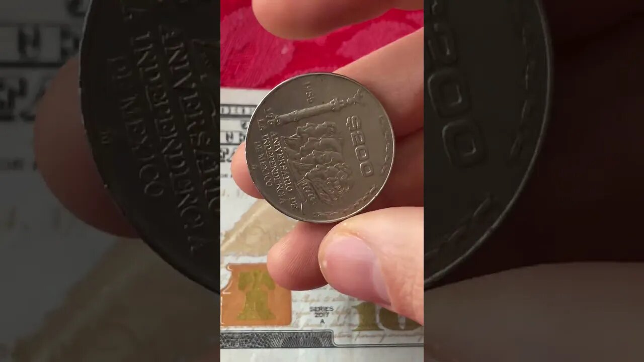 Overly Excited Overview Of A Mexican 200 Peso Coin With Liberation Heroes