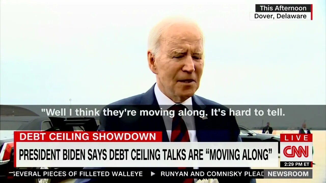 Joe Biden Updates Press On Debt Limit Negotiations: “It’s Hard To Tell”