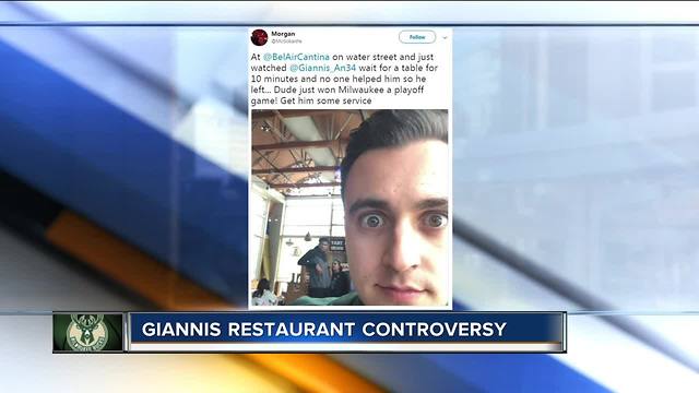 Milwaukee Bucks superstar Giannis Antetokounmpo denied victory dinner at BelAir Cantina