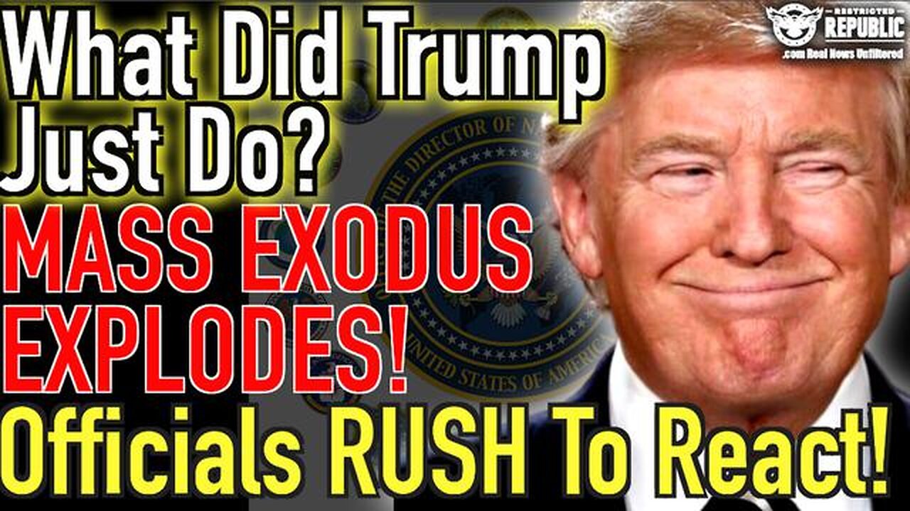 What Did Trump Just Do? Mass Exodus Explodes! Officials RUSH To React!