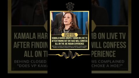 Kamala Harris drops f-bomb on live TV after finding out Fauci will confess all on JRE #nft