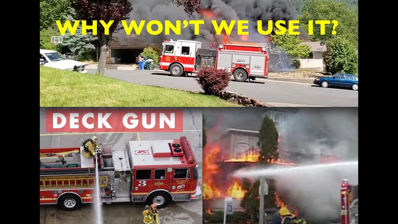 🔥 THE DECK GUN! THE MOST UNDERUTILIZED TOOL IN THE FIRE SERVICE