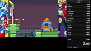 mega man x speed running training