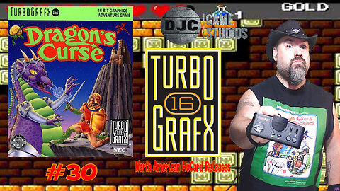 TURBOGRAFX 16 - North American Hucard Releases #30 -" DRAGON'S CURSE"