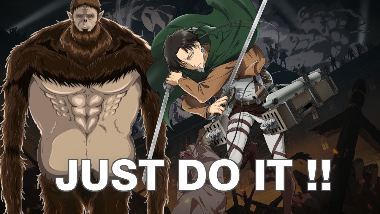 ATTACK ON TITAN BEST ANIME FIGHT + DUBSTEP + DO IT! SPEECH -Levi vs Beast Titan