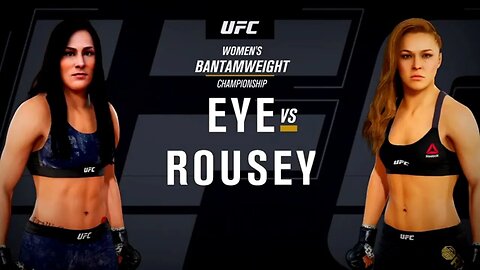 EA Sports UFC 3 Gameplay Ronda Rousey vs Jessica Eye