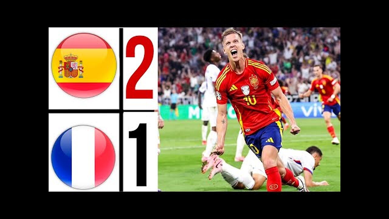 France Vs Spain EURO 2024 Semi Final _ HIGHLIGTS