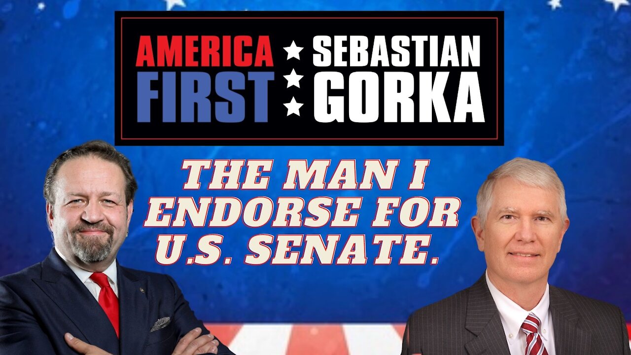 The man I endorse for U.S. Senate. Congressman Mo Brooks with Sebastian Gorka on AMERICA First