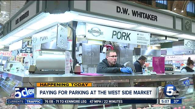 Paid parking begins at West Side Market