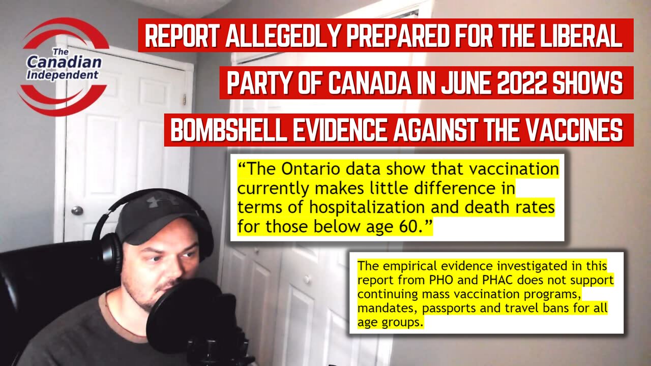 Report allegedly prepared for The Liberal Party of Canada shows bombshell evidence against the vax