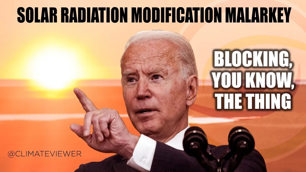 Solar Radiation Modification Malarkey