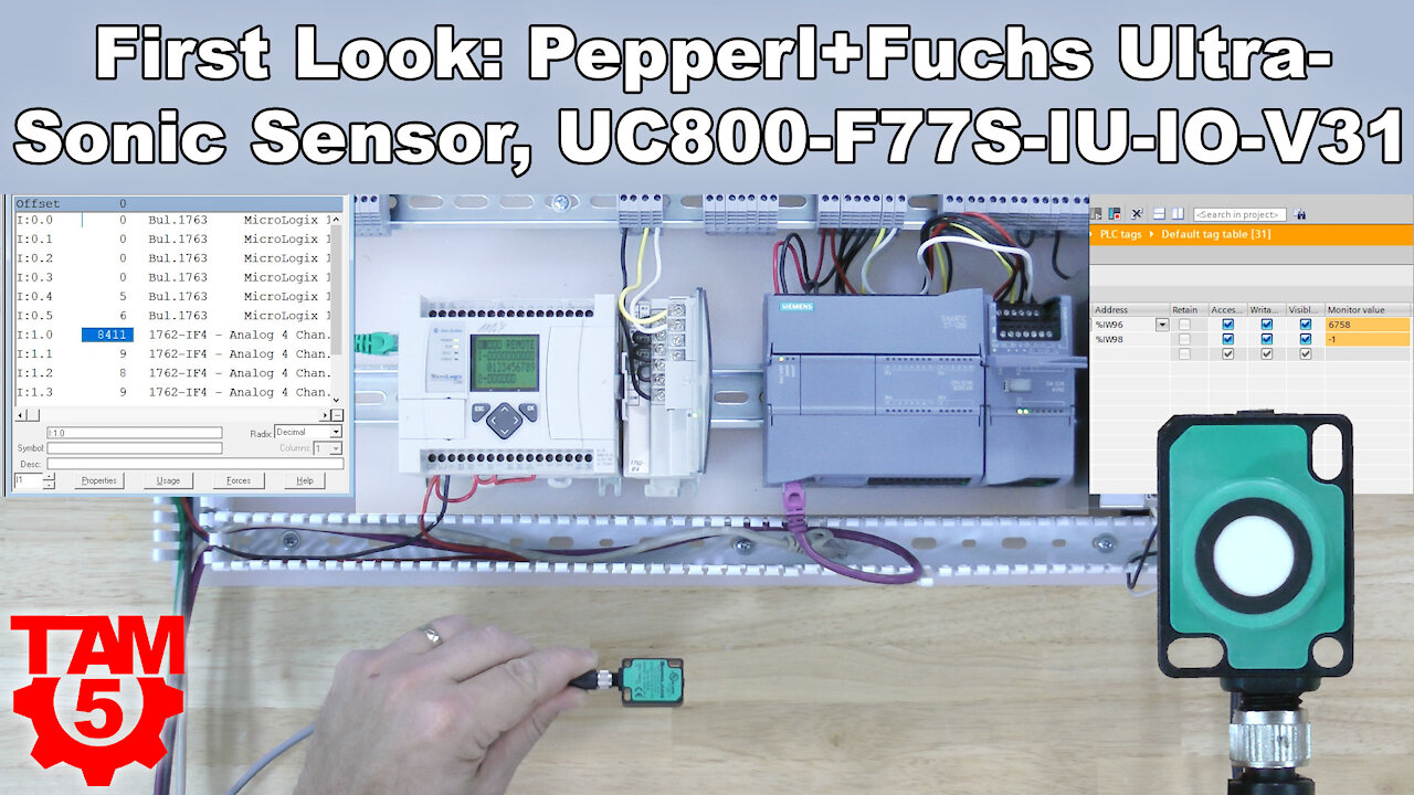 First Look: Pepperl+Fuchs UC800-F77S-IU-IO-V31 Ultrasonic Sensor