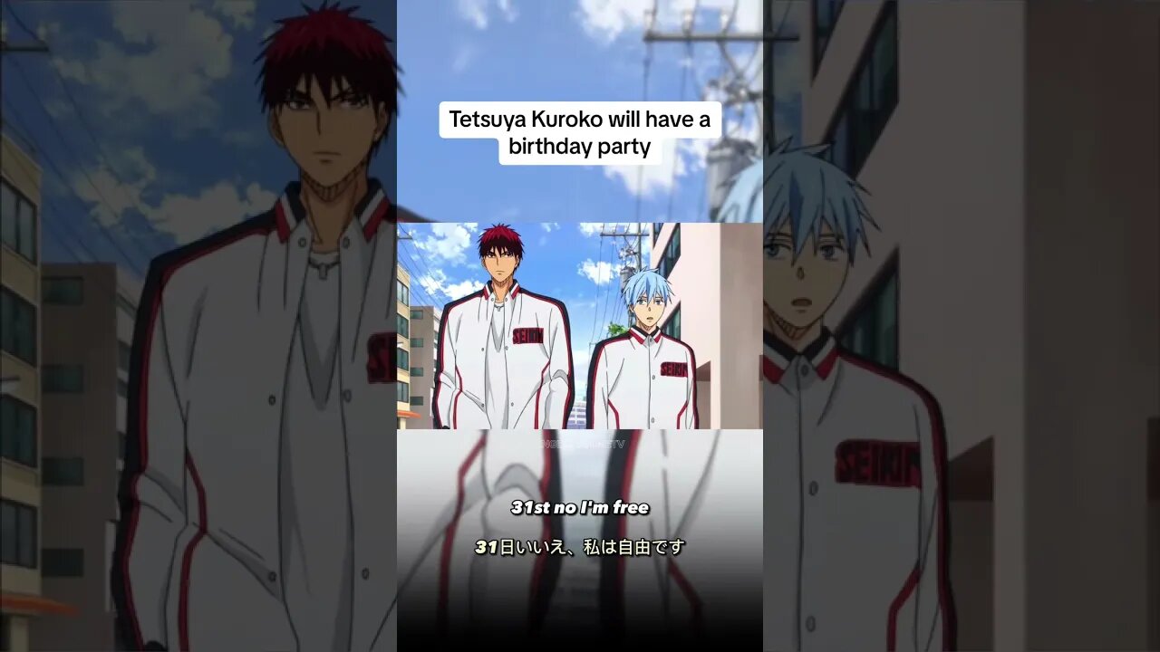 Tetsuya Kuroko will have a birthday party 😁 #anime #kurokonobasket #fyp