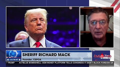 Sheriff Richard Mack reminds blue states that 85% of US counties voted for Trump
