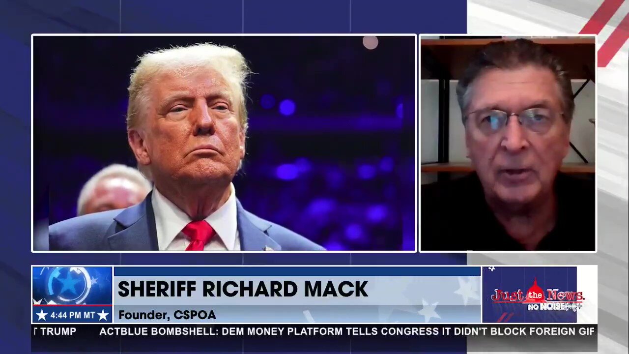 Sheriff Richard Mack reminds blue states that 85% of US counties voted for Trump