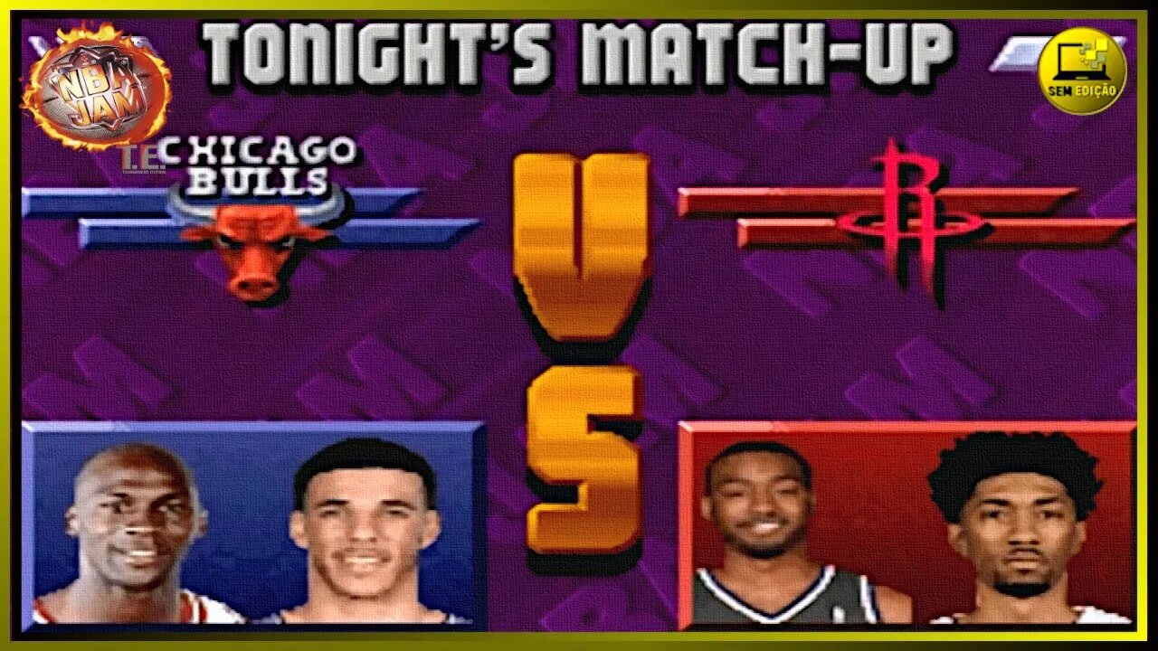 NBA JAM TE 2K22 CHICAGO BULLS COM MJ X HOUSTON ROCKETS #semedissaum #games #nba