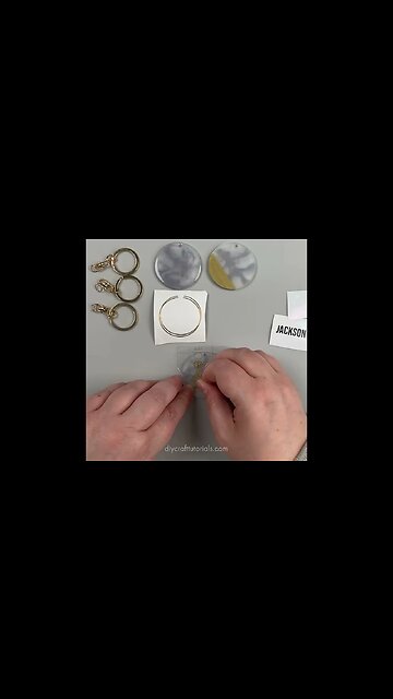 MARBLE RESIN KEYCHAINS #shorts