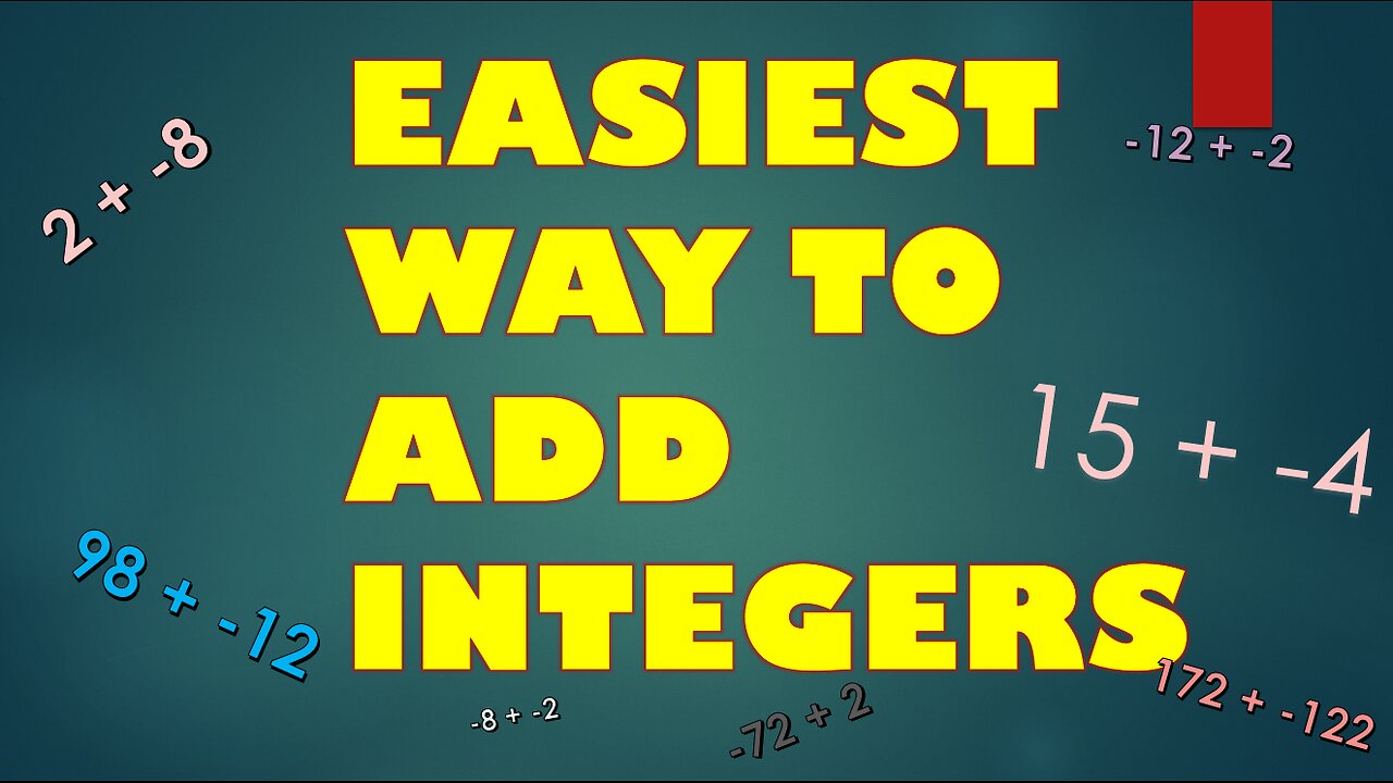 EASIEST way to ADD INTEGERS English and Tagalog Explanation