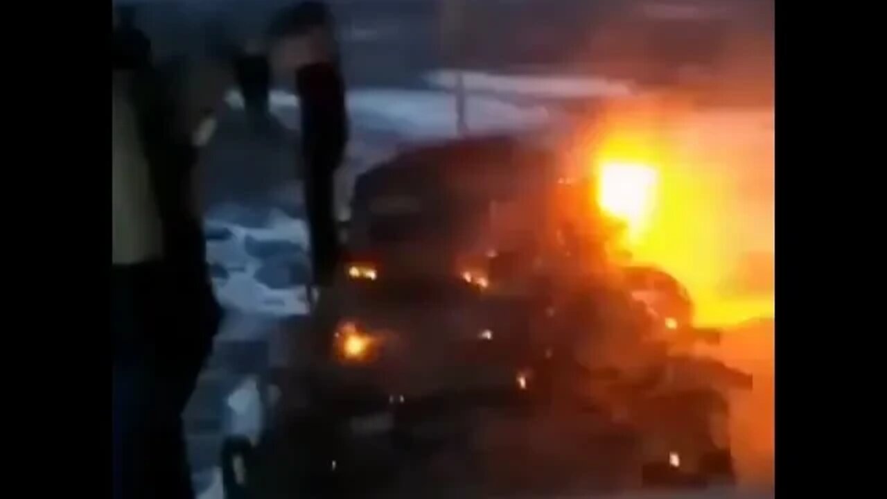 Transported cars getting destroyed
