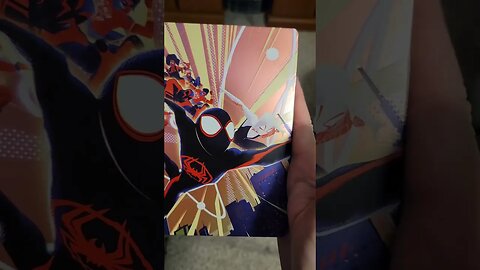 #shorts Up Close of Spider-Man: Across the Spider-Verse Bluray Steelbook Walmart Exclusive